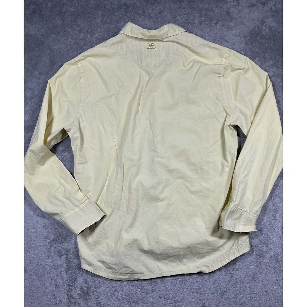 Crocs Shirt Mens XL Yellow Croslite Relaxed‎ Technology Plaid Lined Long Sleeve - Picture 2 of 8